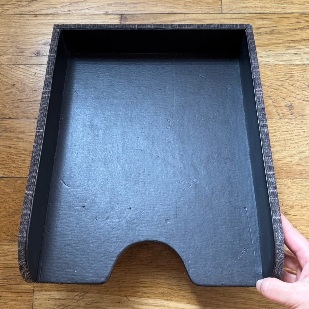 brown The Container Store paper tray (O/S) - Picture 3 of 10